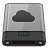 Grey iDisk B Icon 48x48 png